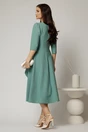 Rochie DY Fashion verde fistic cu funda ampla in talie, 2, dyfashion.ro
