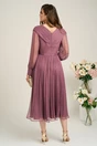 Rochie Leonard Collection eleganta din matase lila