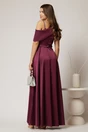 Rochie lunga mov de seara din tafta eleganta, 2, dyfashion.ro