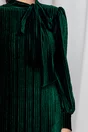 Rochie MBG verde cu textura reiata