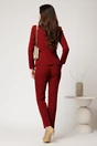 Sacou bordo din stofa cu croi cambrat, 2, dyfashion.ro