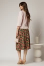 Sacou dama roz cambrat cu maneci trei sferturi si inchidere cu nasture, 2, dyfashion.ro