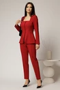 Sacou DY Fashion bordo cambrat cu peplum si inchidere cu nasturi, 3, dyfashion.ro