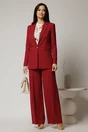 Sacou DY Fashion bordo oversize cu detalii la spate, 3, dyfashion.ro