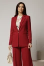 Sacou DY Fashion bordo oversize cu detalii la spate, 1, dyfashion.ro