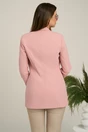 Sacou DY Fashion din stofa roz cu buzunare