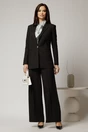 Sacou DY Fashion negru oversize cu detalii la spate, 3, dyfashion.ro