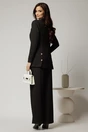 Sacou DY Fashion negru oversize cu detalii la spate, 2, dyfashion.ro