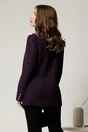 Sacou mov din catifea reiata, 2, dyfashion.ro