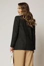 Sacou negru casual office in carouri, 2, dyfashion.ro