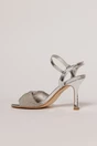 Sandale argintii cu funda stralucitoare, 3, dyfashion.ro