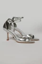 Sandale argintii elegante din piele ecologica cu varf ascutit, 1, dyfashion.ro