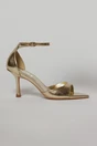 Sandale aurii elegante din piele ecologica cu varf ascutit, 2, dyfashion.ro