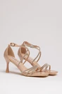 Sandale beige cu stasuri stralucitoare, 3, dyfashion.ro