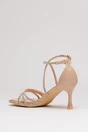 Sandale beige cu stasuri stralucitoare, 2, dyfashion.ro