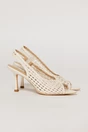 Sandale bej cu design modern impletit, 1, dyfashion.ro