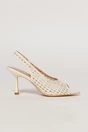 Sandale bej cu design modern impletit, 2, dyfashion.ro