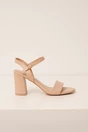Sandale bej din piele ecologica cu toc gros, 2, dyfashion.ro
