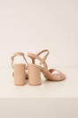 Sandale bej din piele ecologica cu toc gros, 3, dyfashion.ro