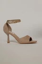 Sandale bej elegante din piele intoarsa ecologica cu varf patrat, 2, dyfashion.ro