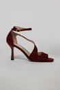 Sandale bordo din piele intoarsa ecologica cu varf patrat, 2, dyfashion.ro