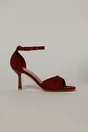 Sandale bordo elegante din piele intoarsa ecologica cu varf patrat, 2, dyfashion.ro
