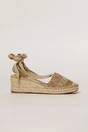 Sandale casual bej cu insertii kaki si talpa din iuta impletita, 2, dyfashion.ro