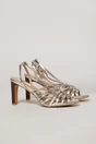 Sandale elegante argintii cu barete subtiri impletite, 1, dyfashion.ro