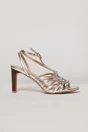 Sandale elegante argintii cu barete subtiri impletite, 2, dyfashion.ro
