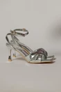 Sandale elegante argintii din piele ecologica cu barete in forma de x, 1, dyfashion.ro