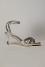 Sandale elegante argintii din piele ecologica cu barete in forma de x, 2, dyfashion.ro