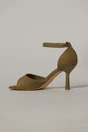 Sandale kaki elegante din piele intoarsa ecologica cu varf patrat, 3, dyfashion.ro