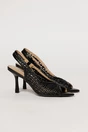 Sandale negre cu design modern impletit, 1, dyfashion.ro