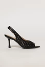 Sandale negre cu design modern impletit, 2, dyfashion.ro