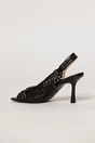 Sandale negre cu design modern impletit, 3, dyfashion.ro