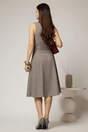 Sarafan DY Fashion din carou bordo cu decolteu petrecut, 2, dyfashion.ro