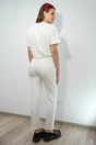 Tricou Andreea alb cu strasuri colorate