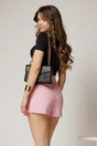 Tricou negru cu adaos din bumbac cu decupaj la bust si accesoriu, 2, dyfashion.ro