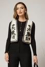 Vesta din muselina cu broderie neagra, 1, dyfashion.ro