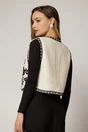 Vesta din muselina cu broderie neagra, 2, dyfashion.ro