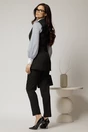 Vesta DY Fashion neagra cambrata si inchidere la doi nasturi, 2, dyfashion.ro