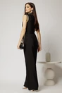 Vesta DY Fashion neagra casual office cu croi cambrat, 2, dyfashion.ro