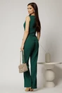 Vesta Melody verde cu decolteu in V si inchidere cu nasturi, 2, dyfashion.ro