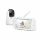 Baby Monitor Video VAVA VA-IH006, Display 5 inch, 720P, Night Vision, Alarma, Temperatura, Wide Angle, Zoom, Pan & Tilt, Alb - 2