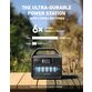 Baterie externa Anker Portable Power Station, PowerHouse 521, 256Wh, 200W, 220V, 2x AC, 60W USB-C Power Delivery, lumina LED, 6 porturi - 8