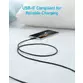 Cablu Anker 322 USB-C la USB-A 1.8 metri, Negru - 2