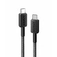 Cablu Anker 322 USB-C la USB-C, 60W, 0.9 metri, Negru - 1