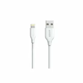 Cablu Lightning USB 0,9 metri Anker PowerLine Apple official MFi alb