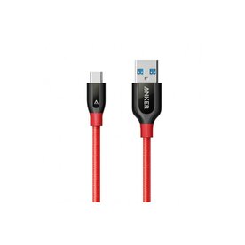 Cablu premium USB-C USB 3.0 Anker PowerLine+ 1 metru rosu