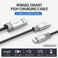 Cablu Ringke USB-C USB 3.0 Smart Fish 20cm - 8